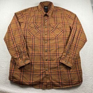 5.11 Tactical Brown Plaid Long Sleeve Button-Up Shirt
